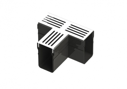 Threshold Drain Tee Aluminium Grate